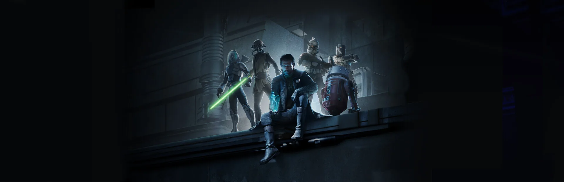 Official STAR WARS Zero Company key art showing the game's squad